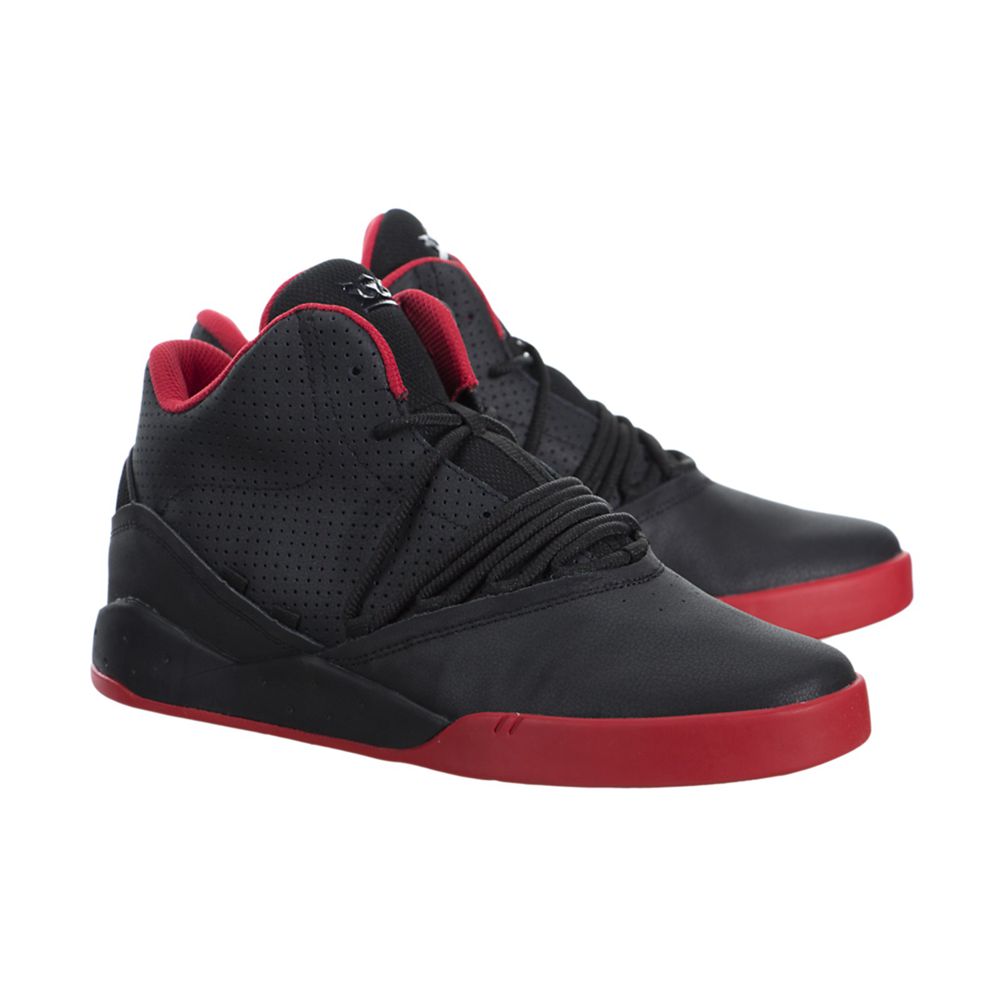 Baskets Supra Estaban Noir Rouge Black/Red-Red Homme | XTX-42872126